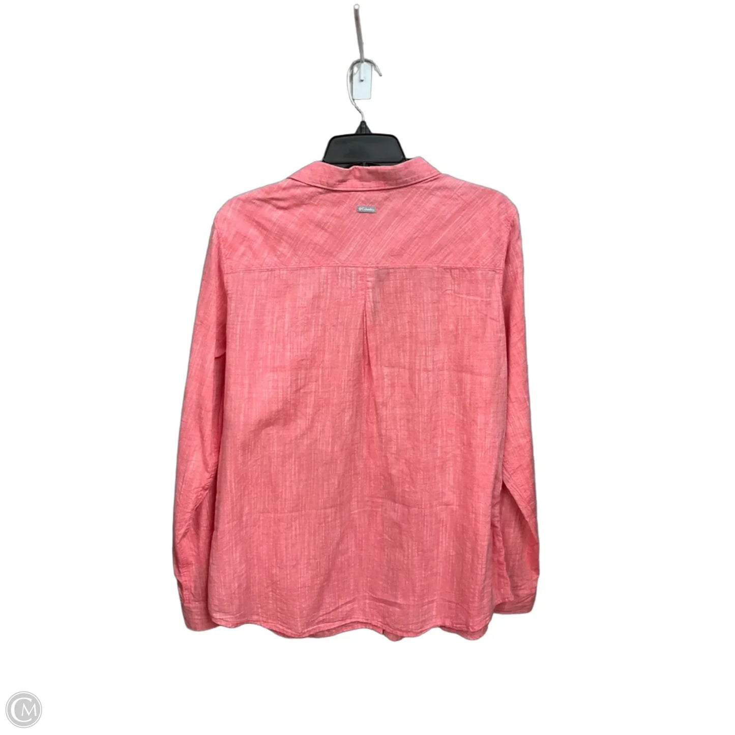 Blouse Long Sleeve By Columbia In Pink, Size: Xl