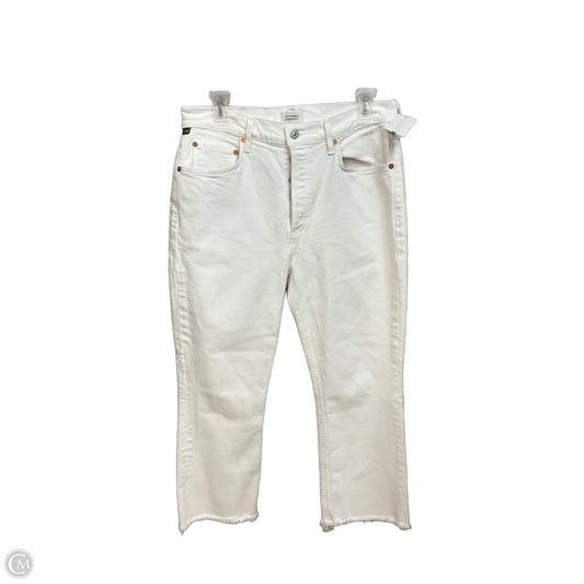 Jeans Straight By Citizens Of Humanity In White Denim, Size: 6