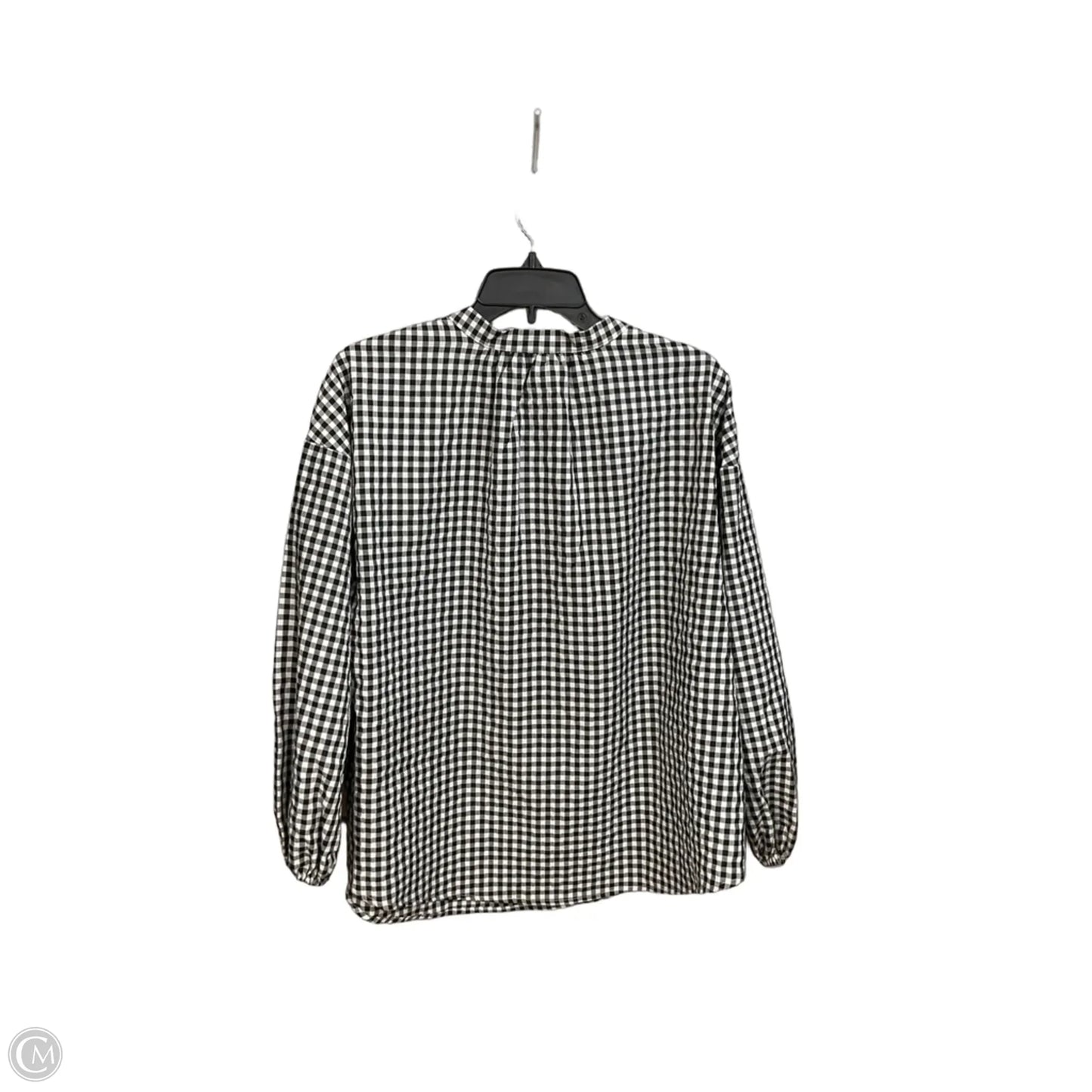 Top 3/4 Sleeve By A New Day In Checkered Pattern, Size: Xxl