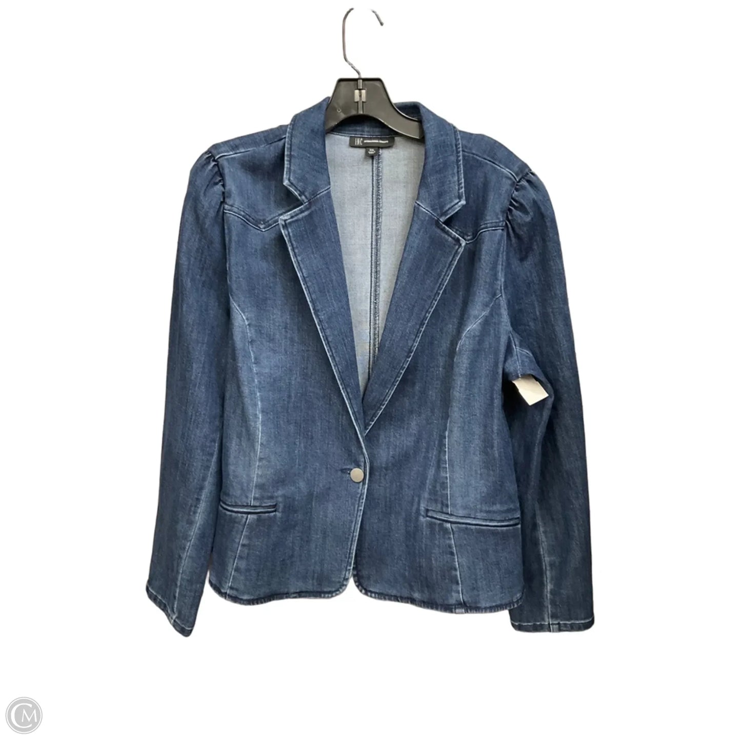 Blazer By Inc In Blue Denim, Size: Xxl