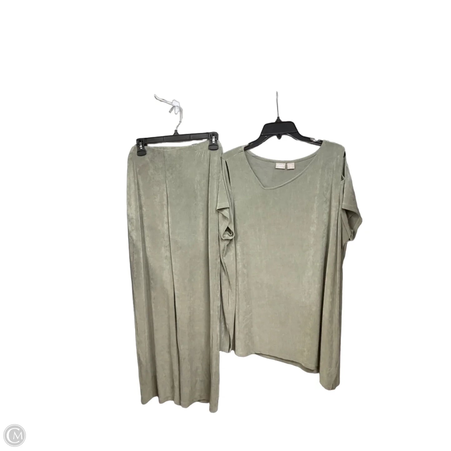 Top Short Sleeve By Chicos In Green, Size: 4x