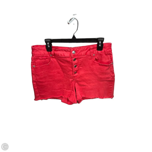 Shorts By Maurices In Red Denim, Size: 12