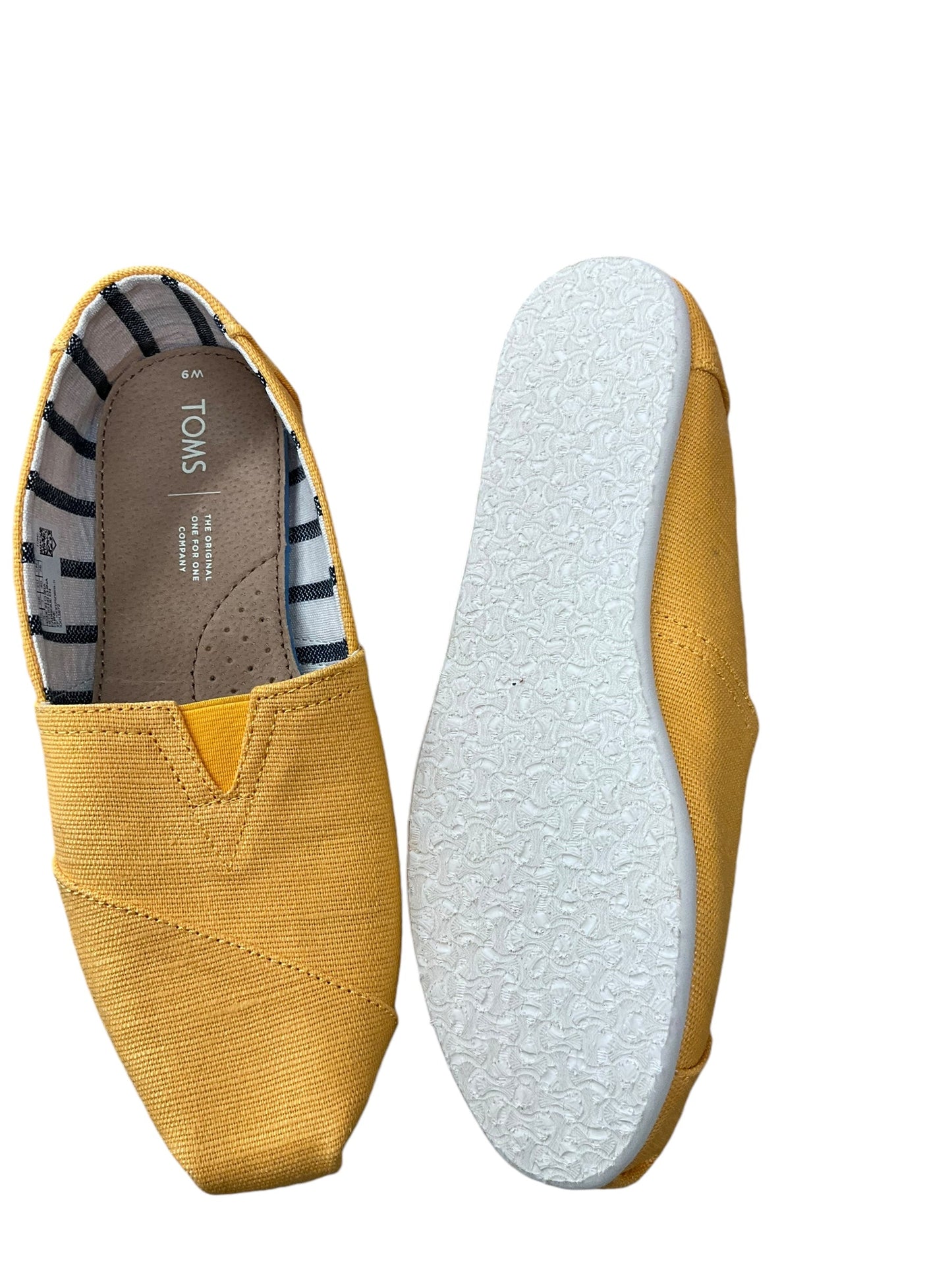 Shoes Flats By Toms In Yellow, Size: 9