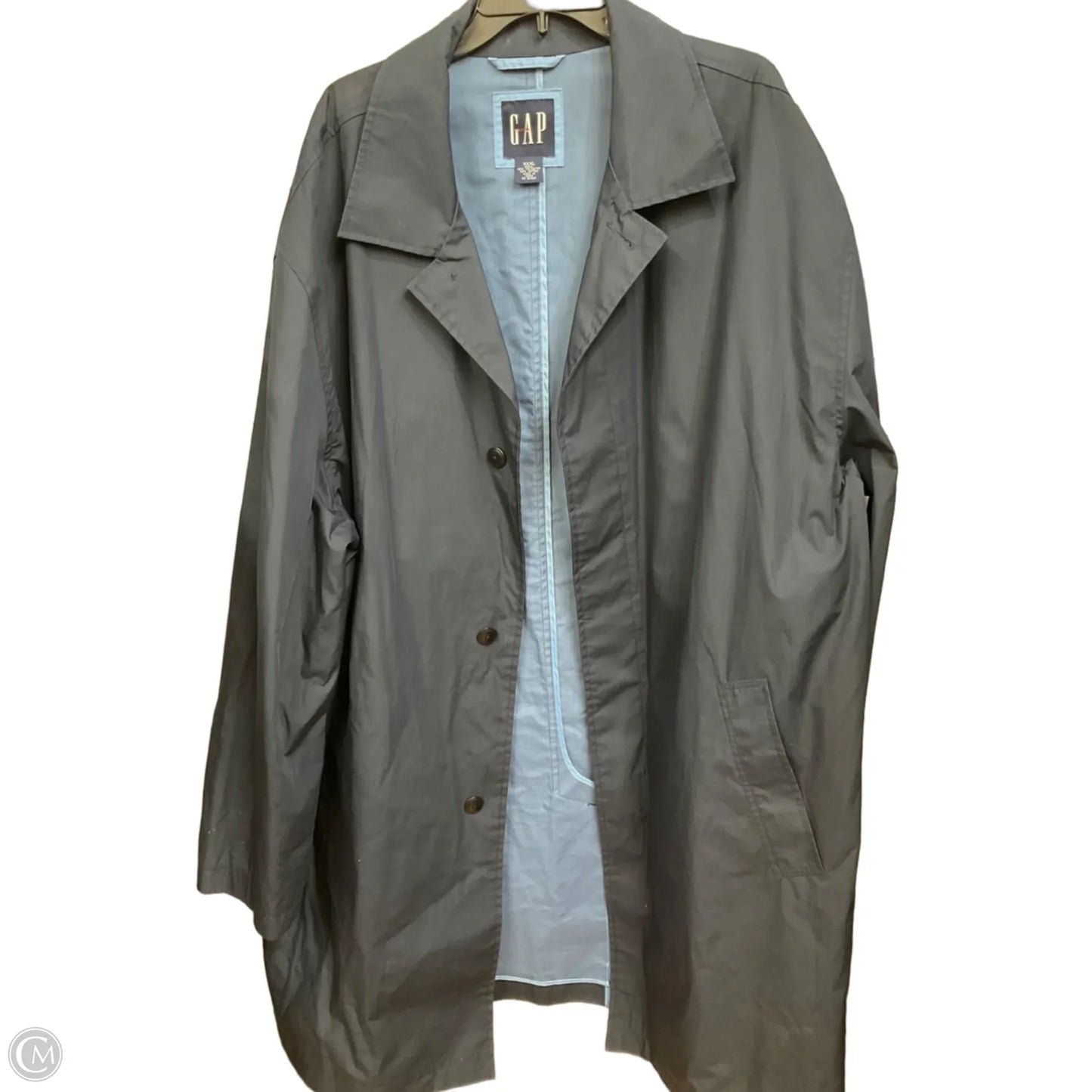 Coat Raincoat By Gap In Blue, Size: 3x