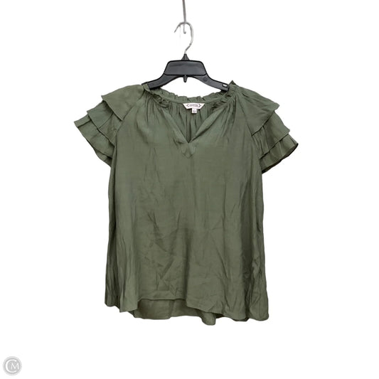 Top Short Sleeve By Nanette By Nanette Lepore In Green, Size: L