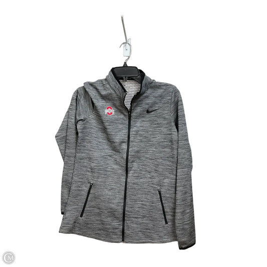Athletic Jacket By Nike Apparel In Grey, Size: M