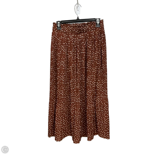 Skirt Maxi By Exlura In Brown, Size: 8