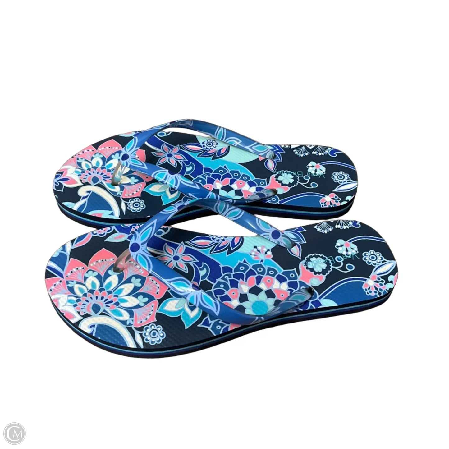 Sandals Flip Flops By Vera Bradley In Blue, Size: 7