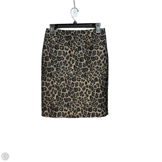 Skirt Midi By Ann Taylor In Animal Print, Size: 4