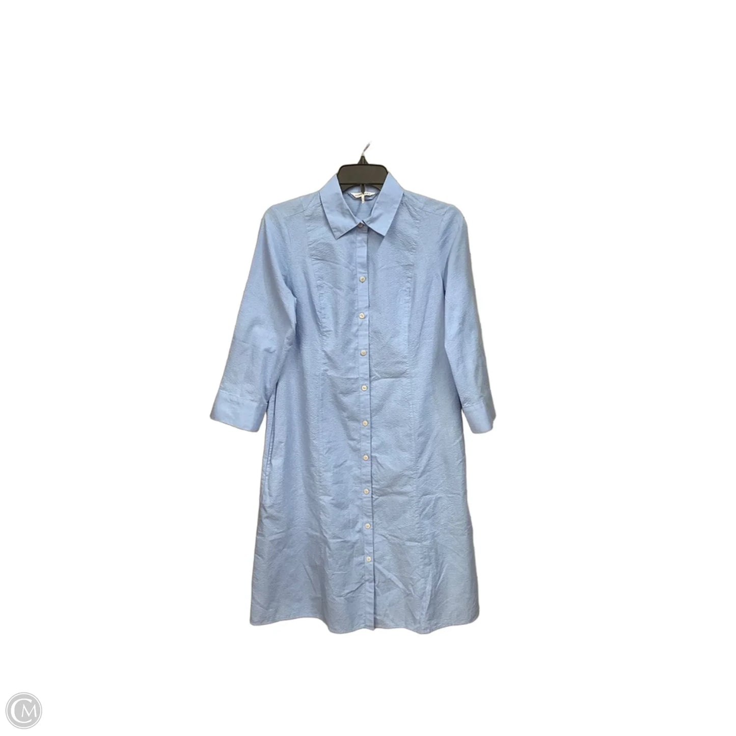 Dress Casual Short By Foxcroft In Blue, Size: Xs