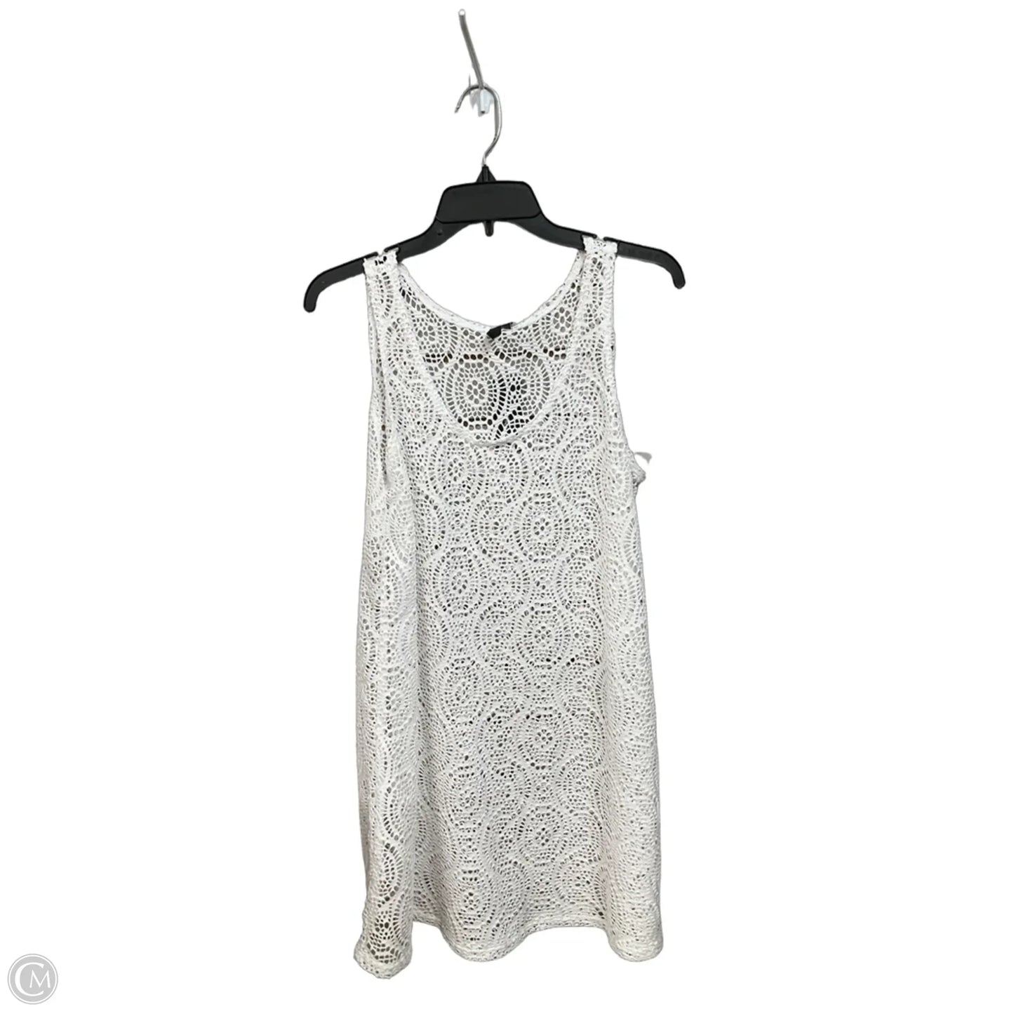Top Sleeveless By Clothes Mentor In White, Size: L