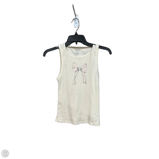 Tank Top By American Eagle In Cream, Size: S