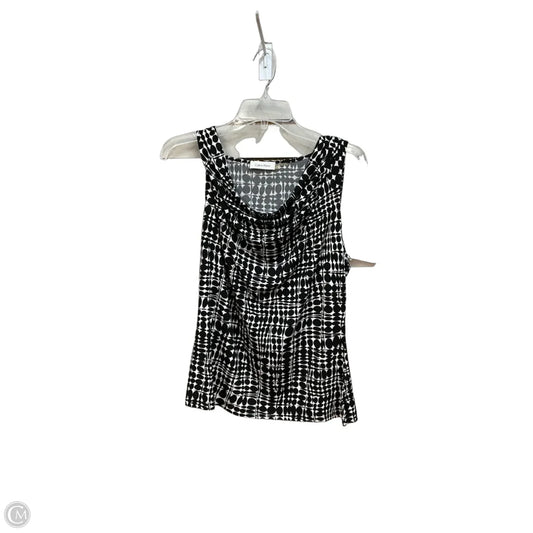 Blouse Sleeveless By Calvin Klein In Black, Size: L