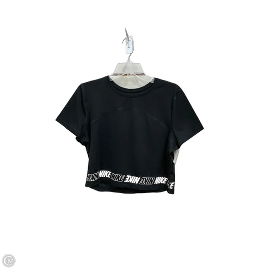 Athletic Top Short Sleeve By Nike Apparel In Black, Size: Xl