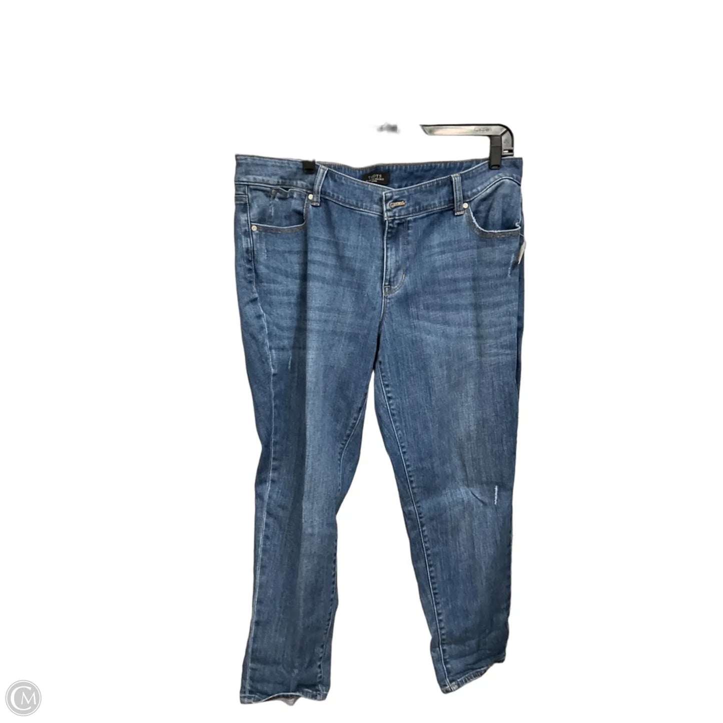 Jeans Boyfriend By Talbots In Blue Denim, Size: 16