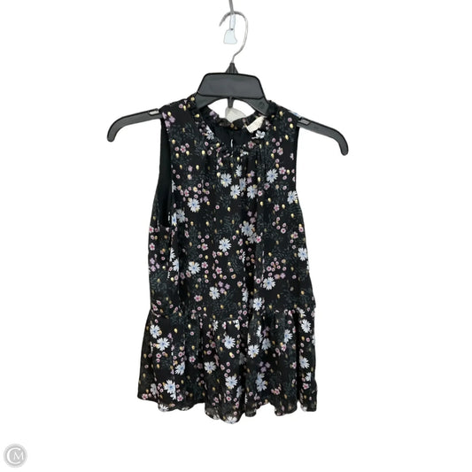 Blouse Sleeveless By Loft In Floral Print, Size: S
