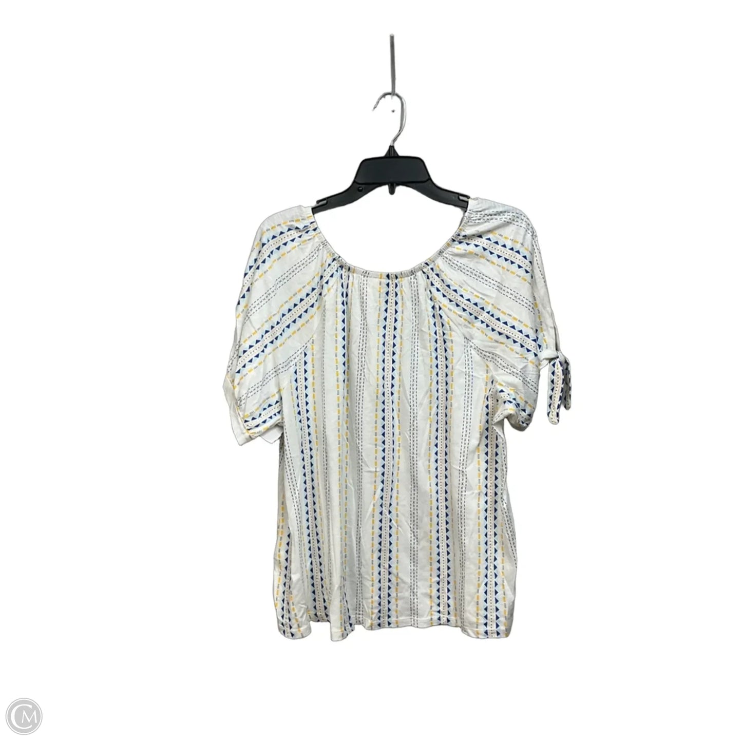 Top Short Sleeve By Style And Company In White, Size: 2x