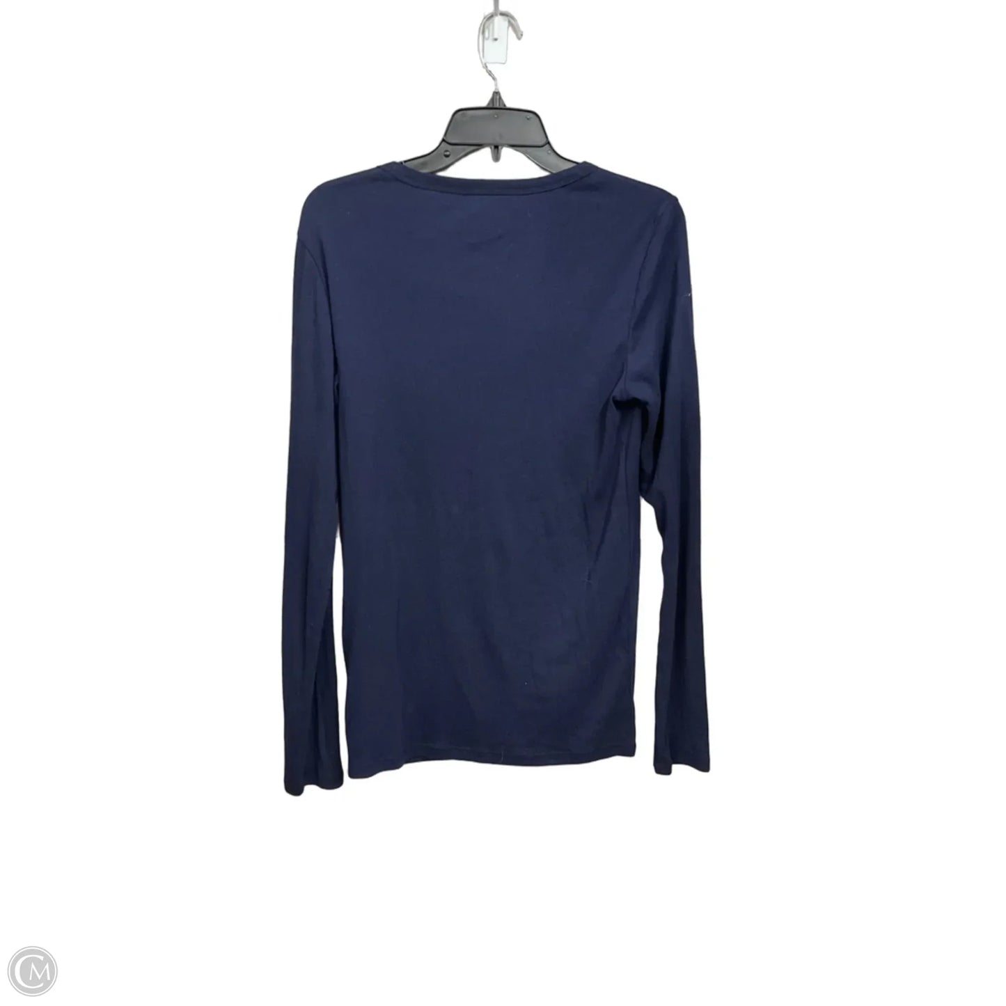 Top Long Sleeve By Gap In Navy, Size: L