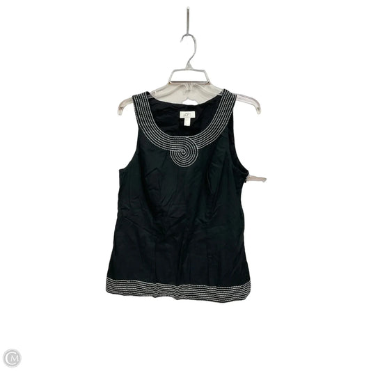 Top Sleeveless By Ann Taylor In Black, Size: L