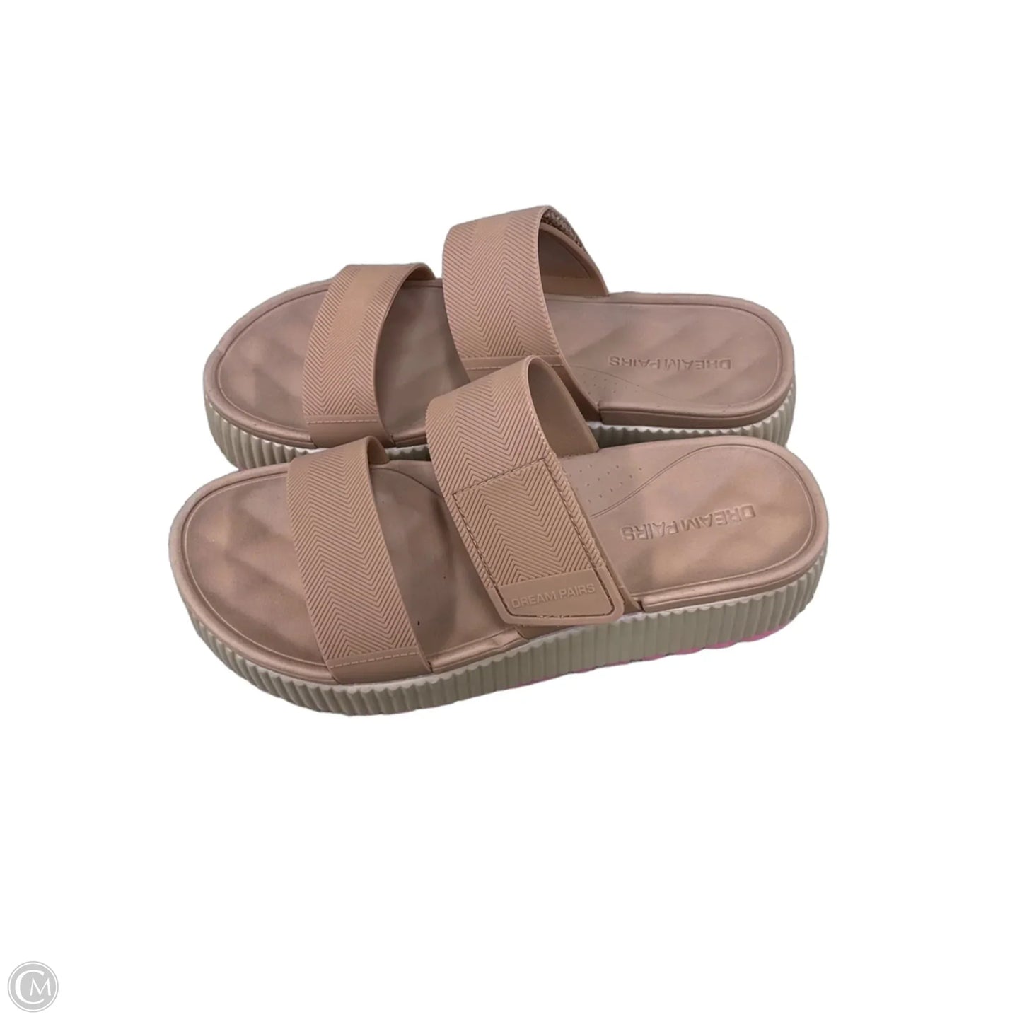 Sandals Heels Platform By Dream Pairs In Brown, Size: 8