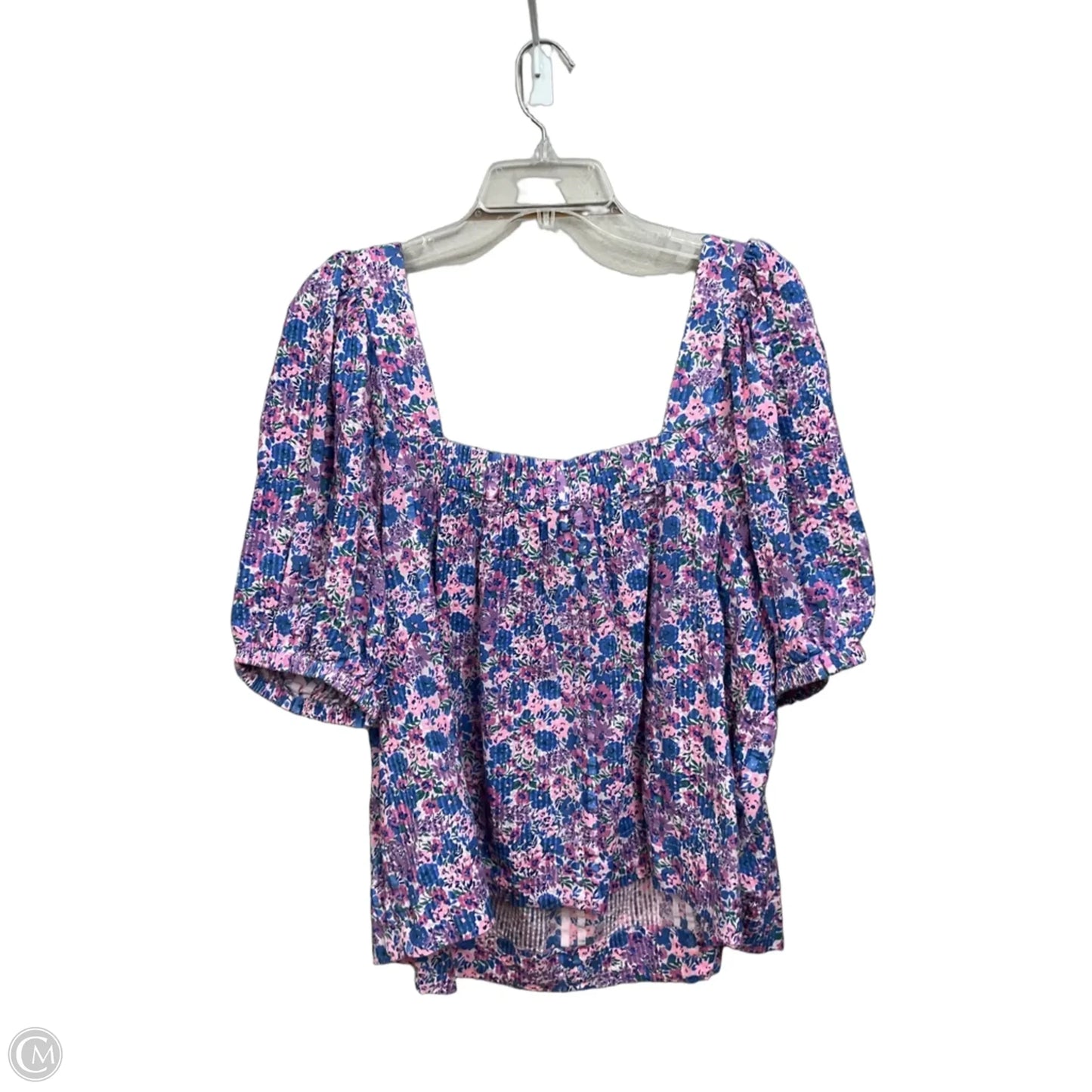 Top Short Sleeve By Vineyard Vines In Purple, Size: Xl