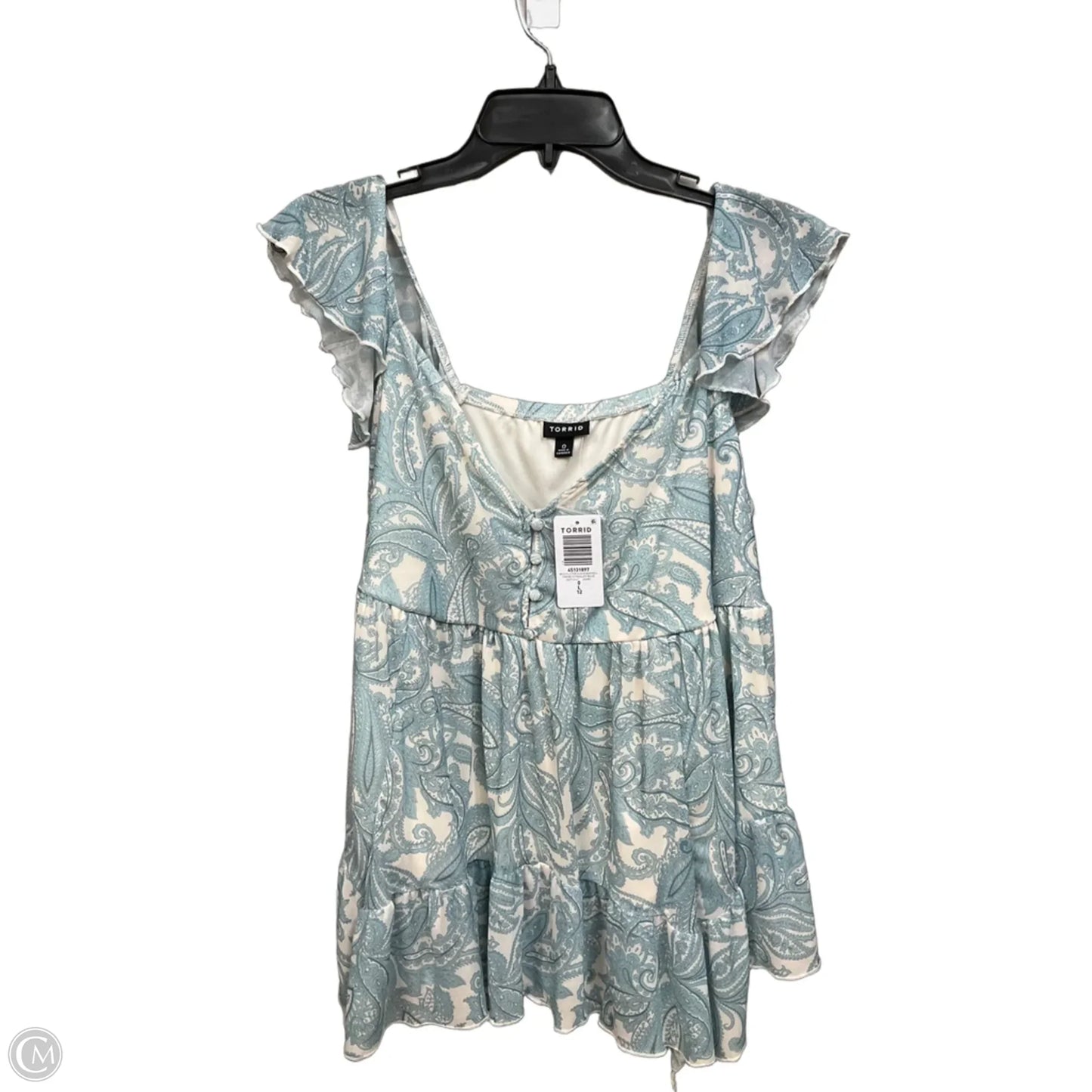 Top Short Sleeve By Torrid In Teal, Size: L
