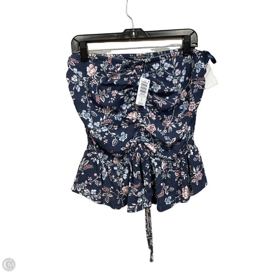 Top Sleeveless By Torrid In Floral Print, Size: L