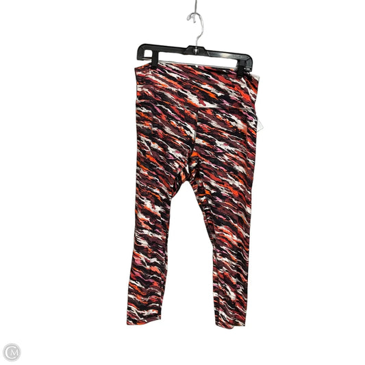 Athletic Leggings By Lululemon In Multi-colored, Size: Xl