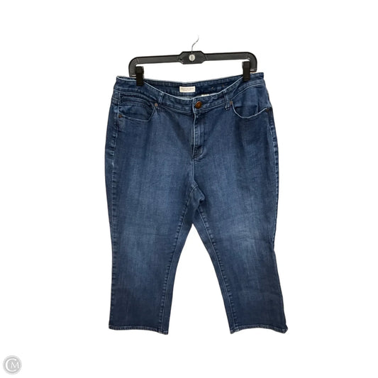 Capris By Coldwater Creek In Blue Denim, Size: 16