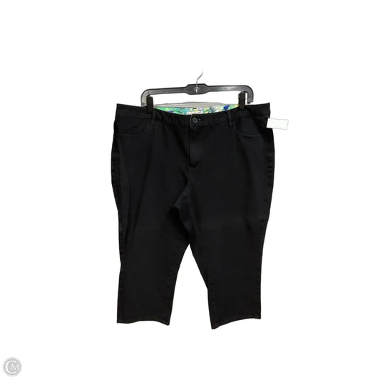 Capris By Coldwater Creek In Black, Size: 18