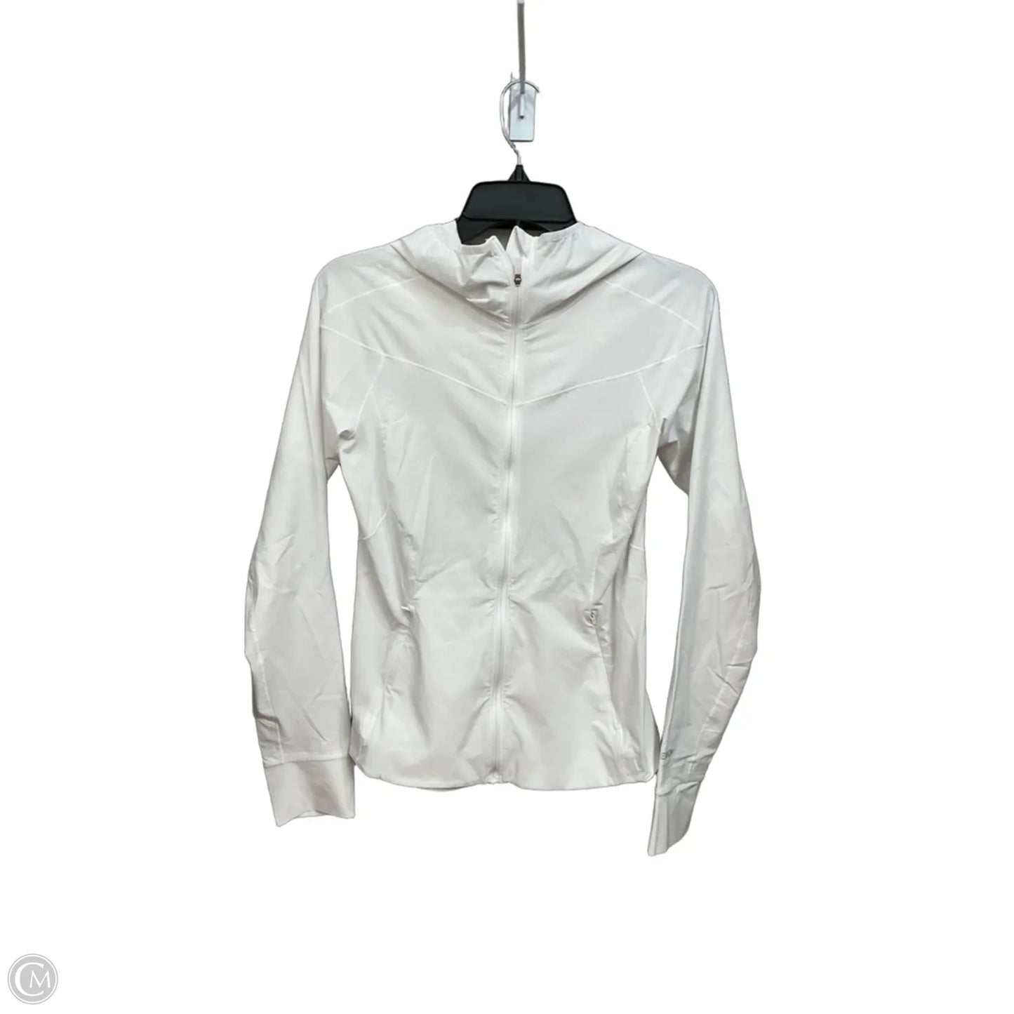 Athletic Jacket By Lululemon In White, Size: S