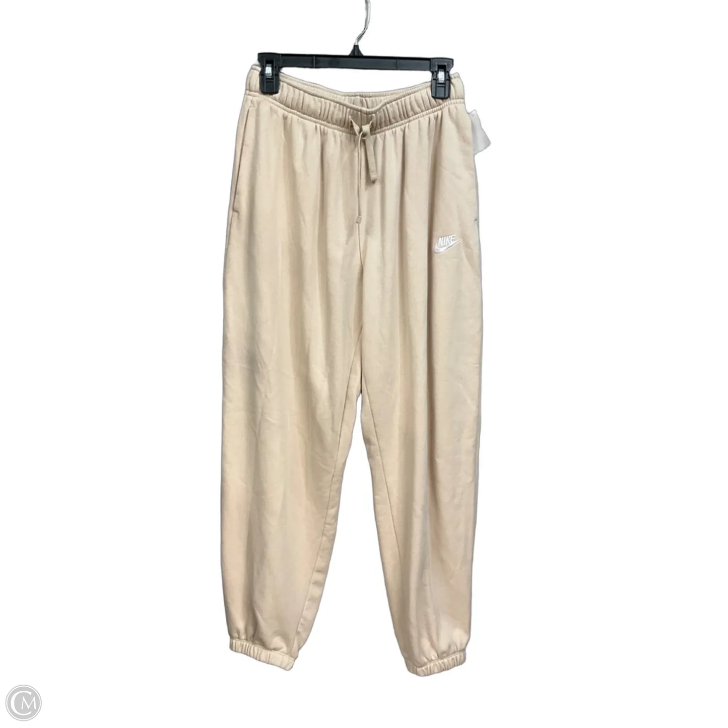 Athletic Pants By Nike Apparel In Tan, Size: S