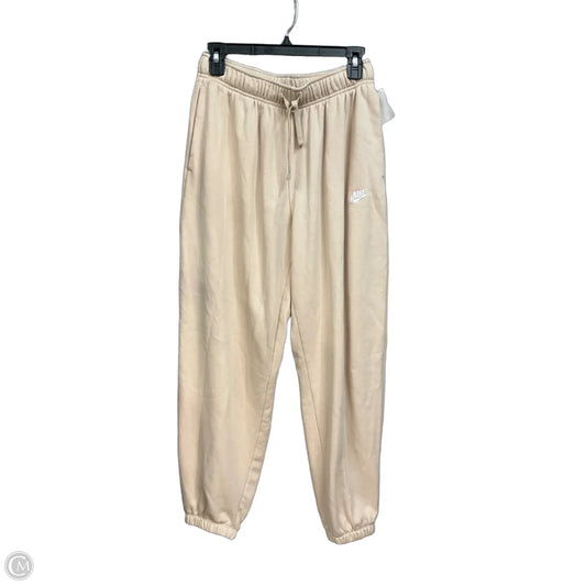 Athletic Pants By Nike Apparel In Tan, Size: S