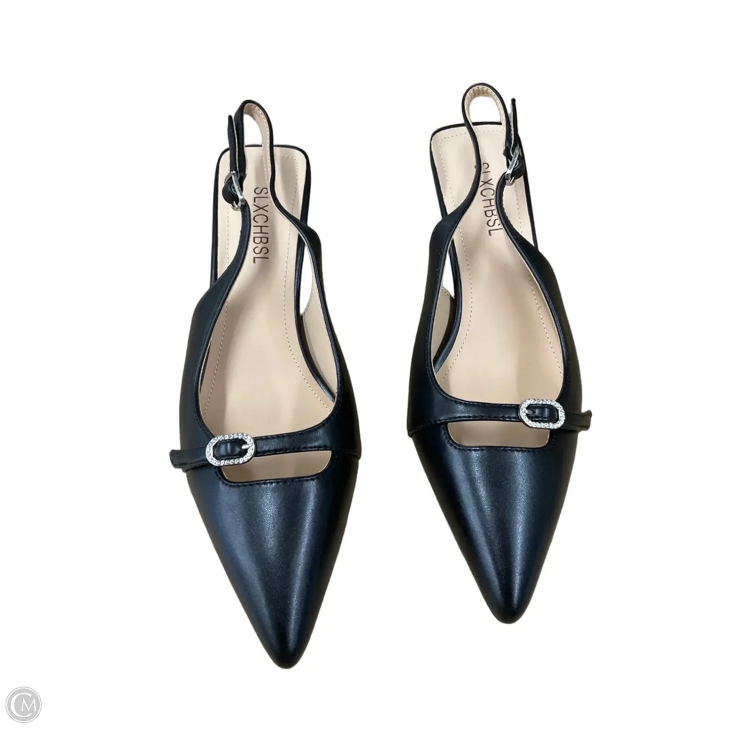 Shoes Heels Kitten By Clothes Mentor In Black, Size: 7.5
