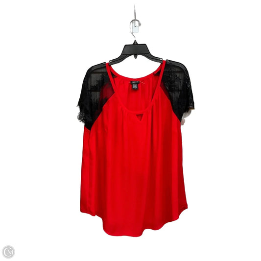 Blouse Short Sleeve By Torrid In Red, Size: 2x