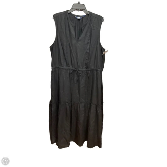 Dress Casual Short By Lands End In Black, Size: Xxl