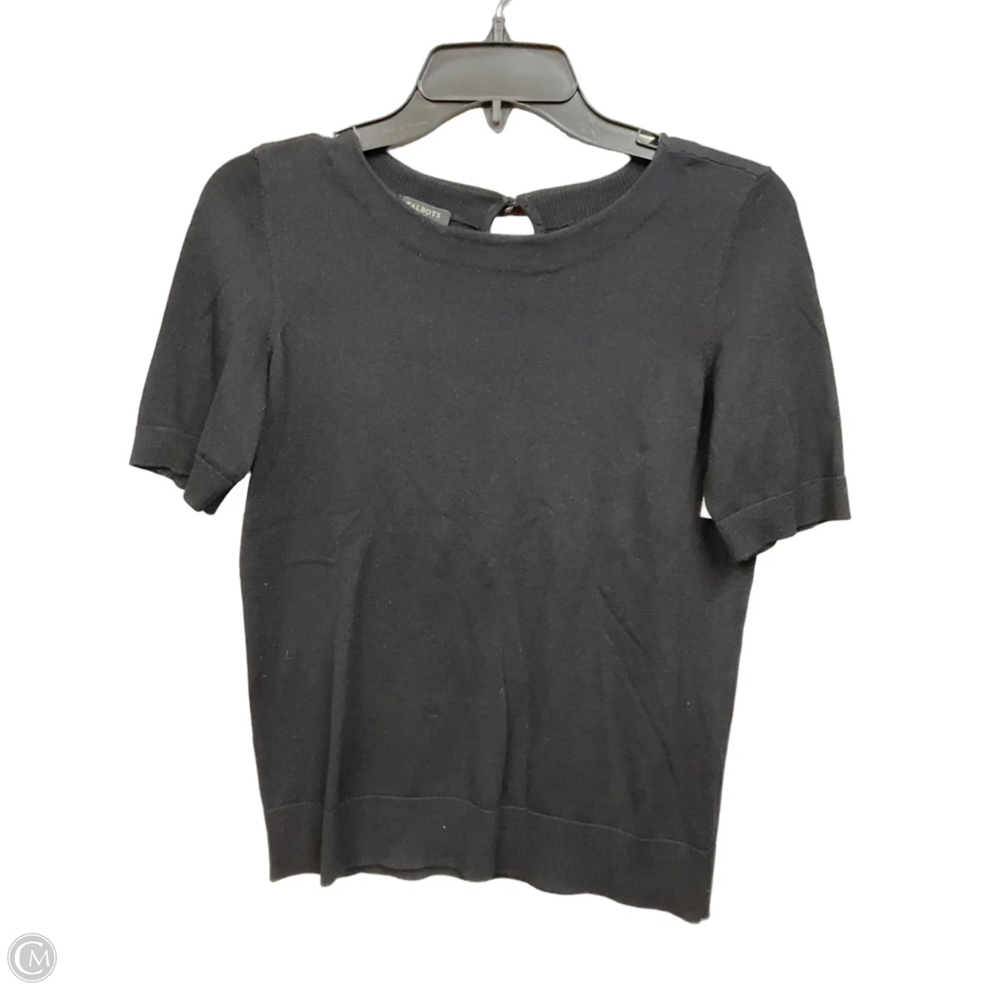 Top Short Sleeve By Talbots In Black, Size: Xsp