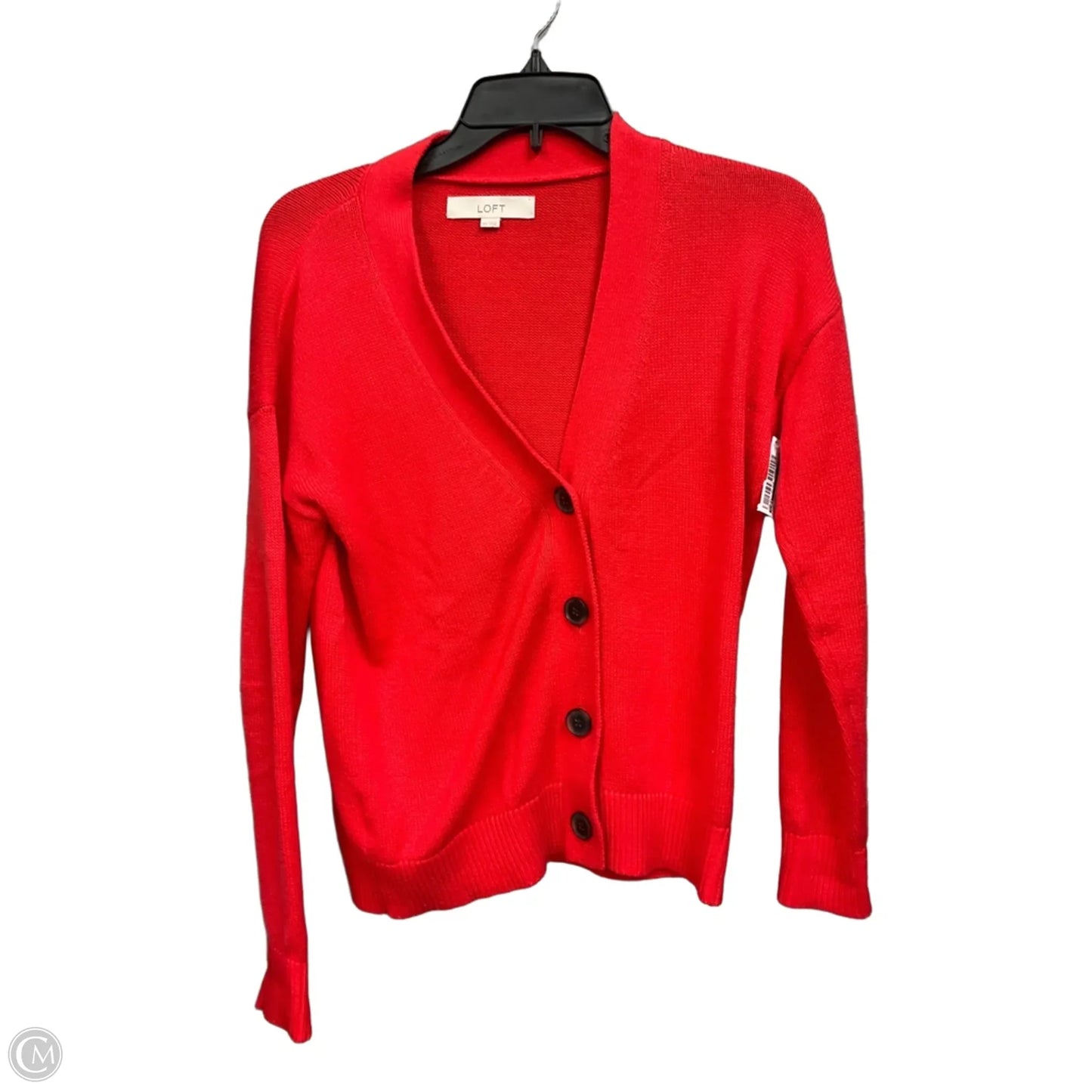 Cardigan By Loft In Red, Size: Xs
