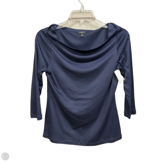 Top 3/4 Sleeve Basic By Talbots In Navy, Size: Sp