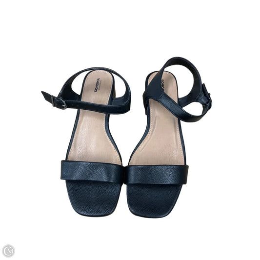 Sandals Flats By Sonoma In Black, Size: 8