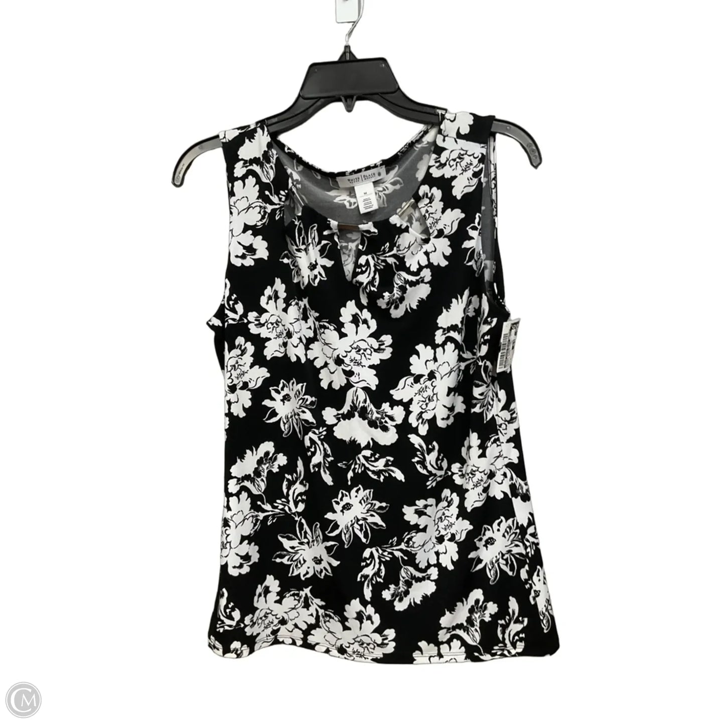 Blouse Sleeveless By White House Black Market In Black & White, Size: M