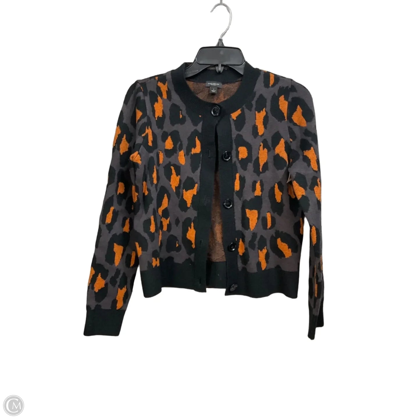 Cardigan By Ann Taylor In Animal Print, Size: S