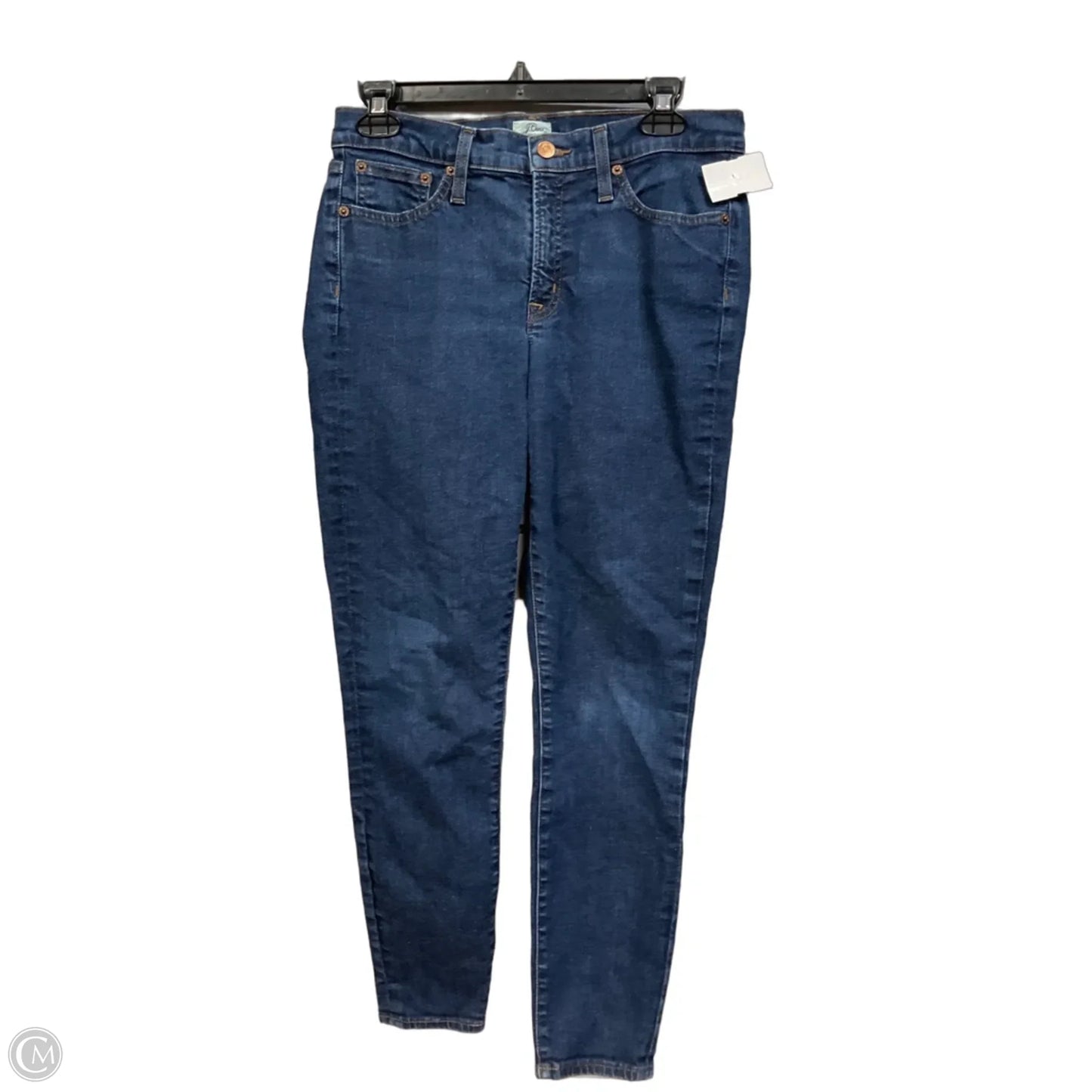 Jeans Skinny By J. Crew In Blue Denim, Size: 8