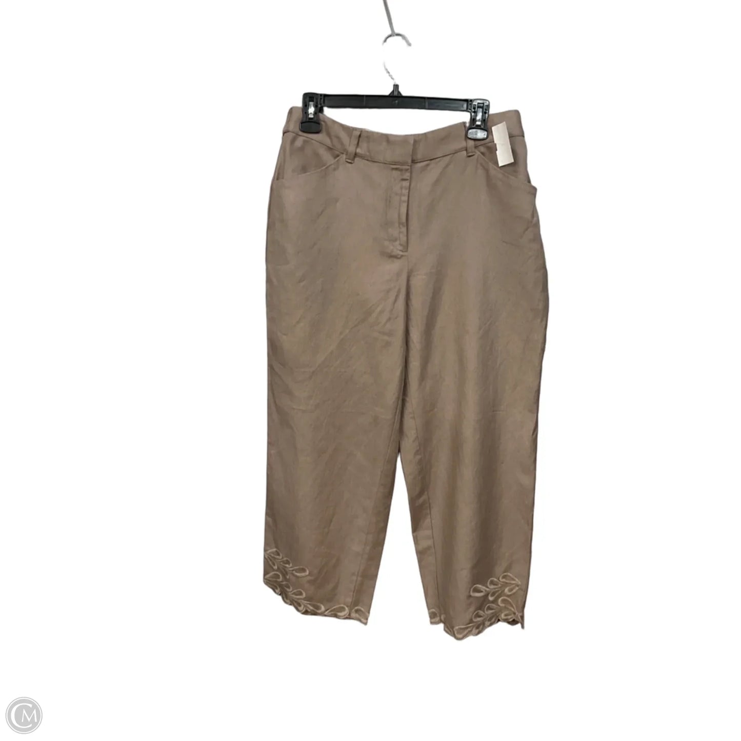 Pants Linen By Chicos In Brown, Size: 6