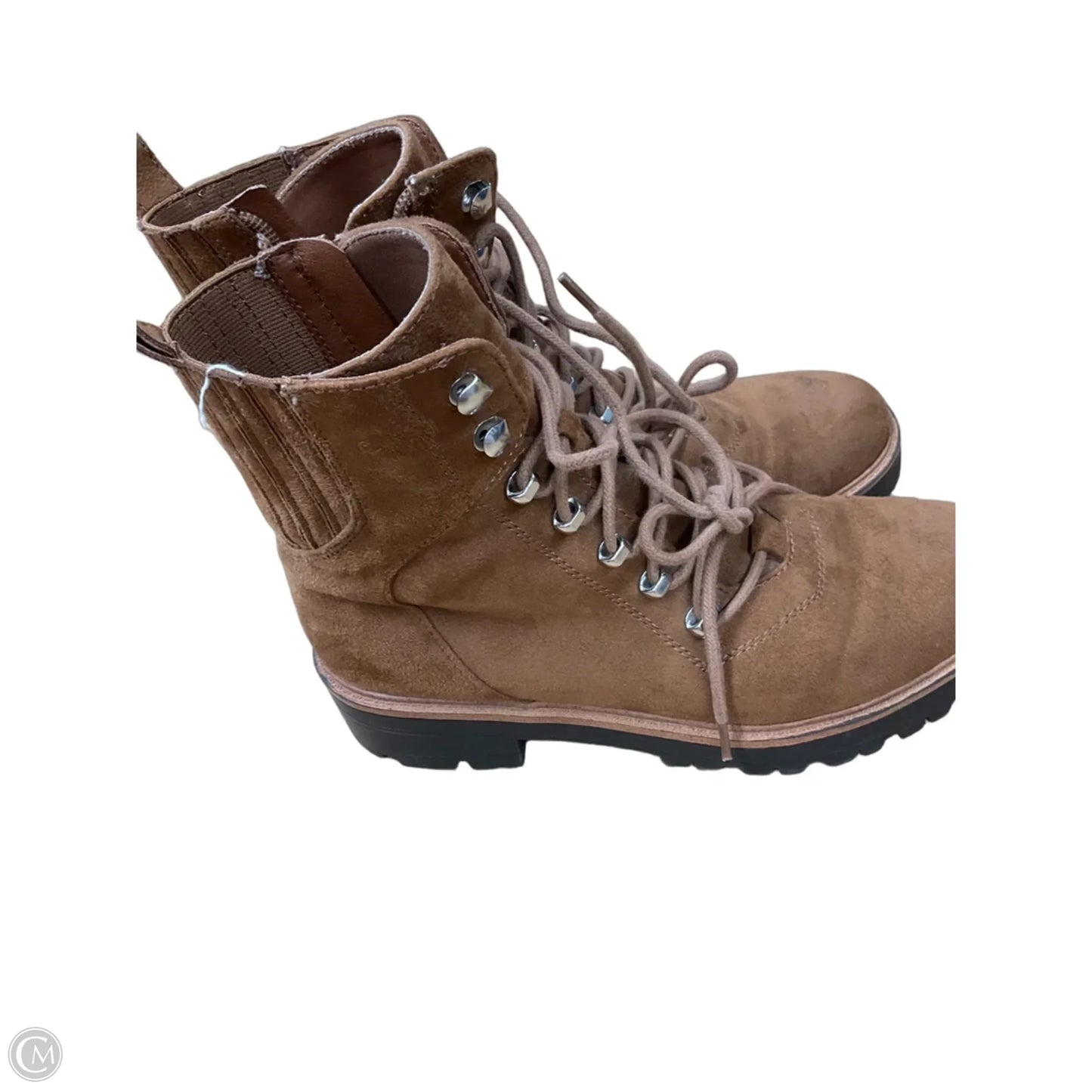 Boots Ankle Flats By Nine West In Brown, Size: 7.5