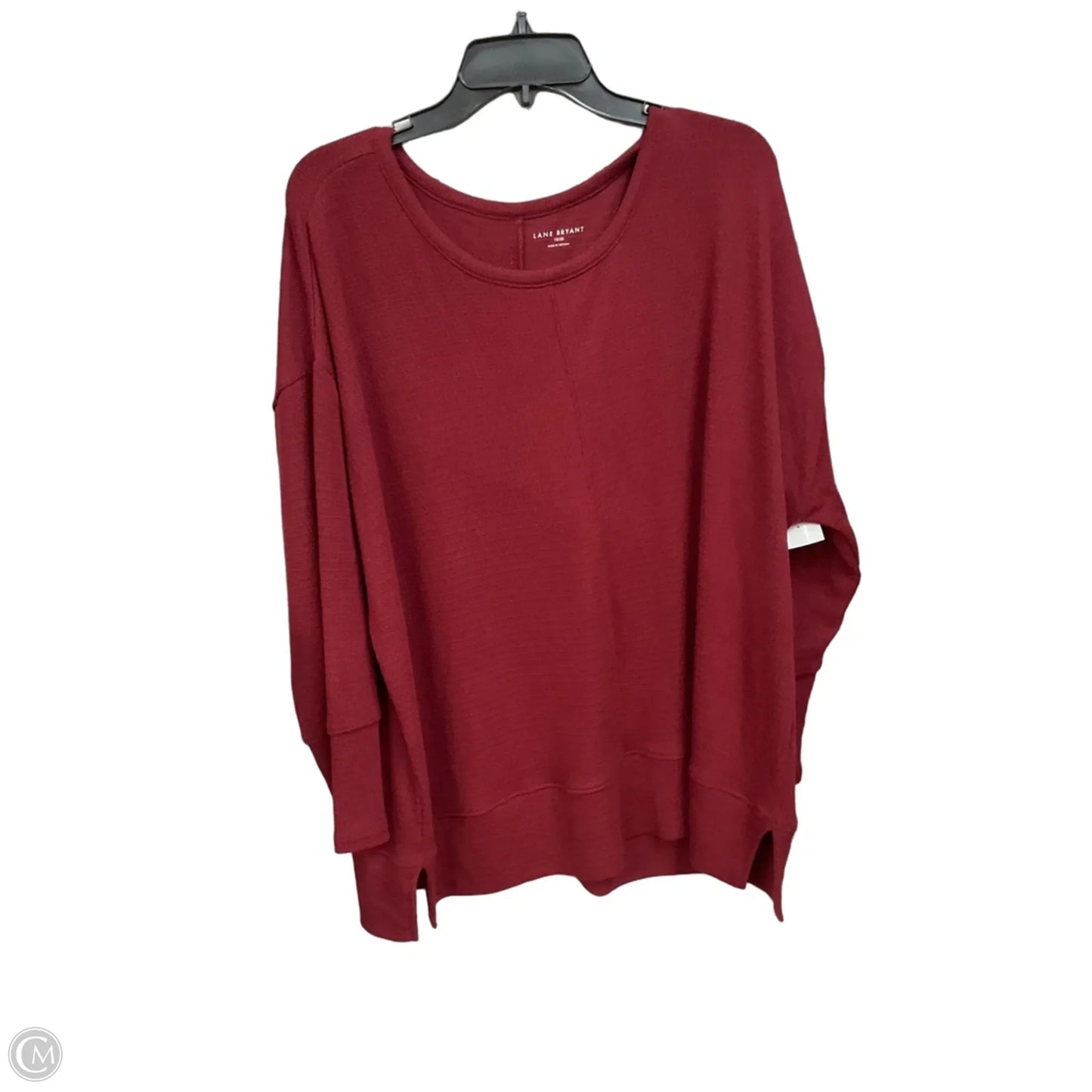 Top Long Sleeve By Lane Bryant In Red, Size: 2x