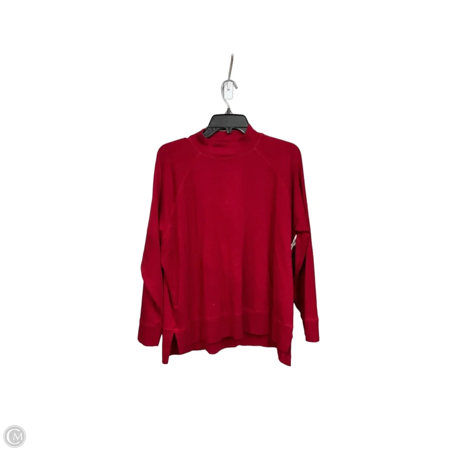 Top Long Sleeve By Eileen Fisher In Red, Size: L