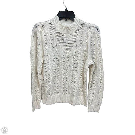 Sweater By Loft In Cream, Size: S