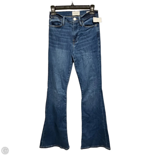 Jeans Skinny By Frame In Blue Denim, Size: 4
