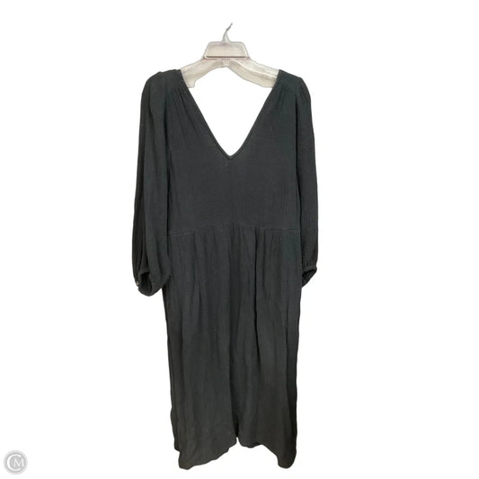 Dress Casual Maxi By Madewell In Black, Size: L